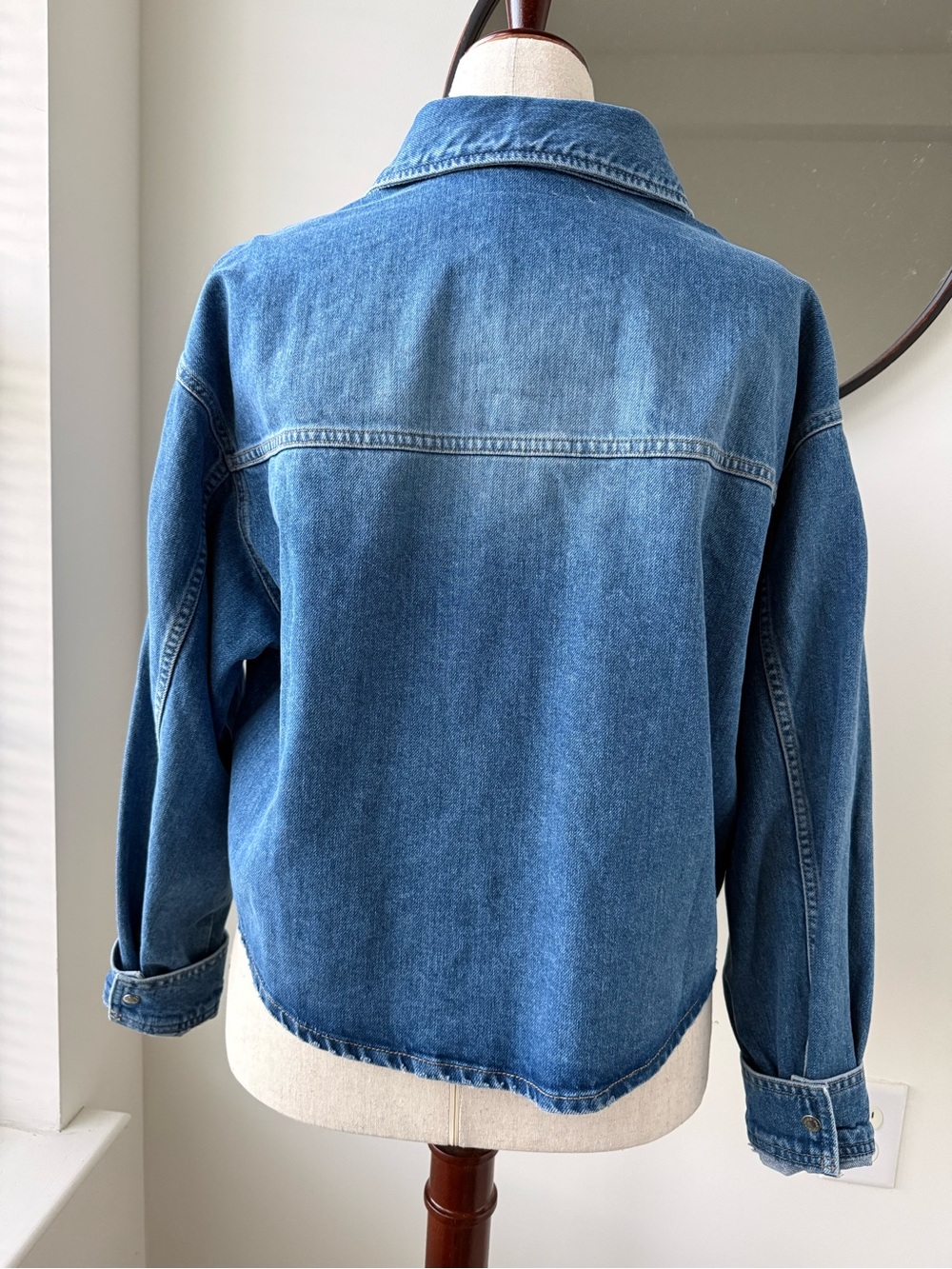 H&M Light Blue Denim Shirt with Button Detail - Picture 2 of 8